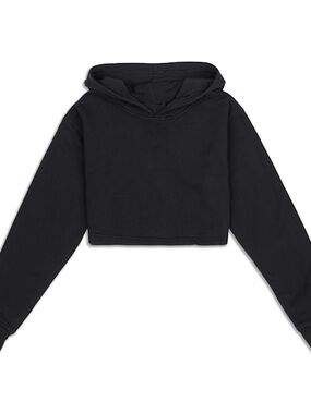 Lululemon All Yours Cropped Hoodie in Black